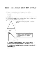 Soal Aturan Sinus Dan Cosinus