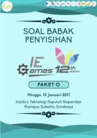 Soal Babak Penyisihan 12th IE Games Paket O