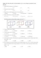 Soal Bangun Ruang Kelas 5