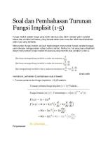 Soal Dan Pembahasan Turunan Fungsi Implisit [PDF]