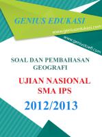 Soal Dan Pembahasan UN Geografi SMA IPS 2012-2013