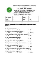 Soal Fikih Kelas ID Diniah