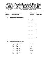 SOAL HIJAIYYAH TK Kelas B Semester II 2017-2018 PDF