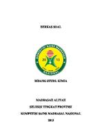 Soal KSM Propinsi 2013 Ma Kimia [PDF]