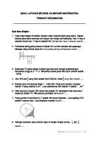 Soal Latihan Seleksi Olimpiade Matematika Tingkat Kecamatan