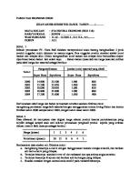 Soal Latihan UAS Statistik 1