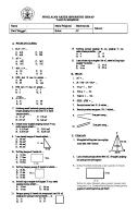 Soal Matematika Kelas 4 UTS Genap SD