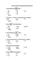 SOAL Matematika Peminatan Kelas 10