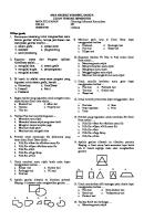 Soal Mid XII TIK