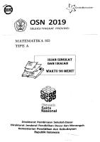 Soal OSN Prop 2019 MAT PDF