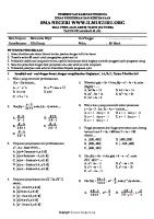 Soal PAT Matematika Wajib Kelas 10