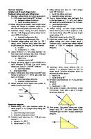 Soal Pembiasan Cahaya