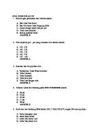 Soal PSSM Kelas Xii [PDF]