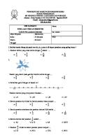 Soal PTS Matematika Kelas 4