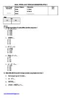 Soal PTS Matematika Kelas 5 Semester 2