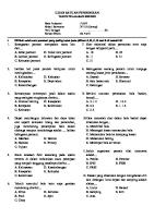 Soal PTS PJOK Kelas 12 Semester 2 Abel