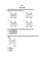 Soal Relasi Dan Fungsi