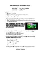 Soal Tes Kemampuan Komunikasi Matematis