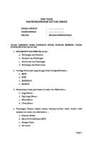 Soal Test Sar Kebencanaan [PDF]