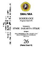 Soal To Sosiologi Smaips [PDF]