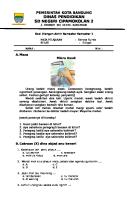 Soal Uas BHS SUNDA Kelas 3 Semester 1 [PDF]