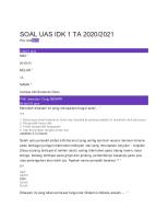 Soal Uas Idk 1 [PDF]