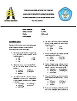 Soal Uas Kimia Semester Genap 13-14