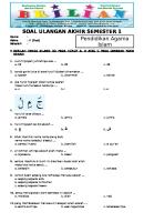 Soal UAS PAI Kelas 2 SD Semester 1 (Ganjil) Dan Kunci Jawaban [PDF]