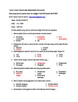 Soal Ujian Semester Mikrobiologi Dasar [PDF]