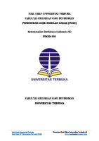 Soal Ujian UT PGSD PDGK4101 PDF