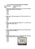 Soal Ulangan Matematika Kelas 12