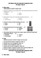 Soal Ulangan Menggambar Model Kelas 8