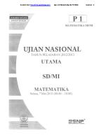 Soal UN Matematika SD 2013 [PDF]