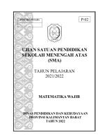 Soal Usp MTK Wajib Paket 2 [PDF]