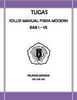 Solusi Manual Fisika Modern Bab I Vii PDF