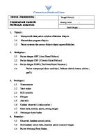 SOP Hemodialisa - Persiapan Pasien Dialysis [PDF]