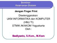 SOP Keamanan Sistem Finger Print