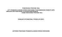 Sop Laporan Pemetaan Penanggulangan Krisis Kesehatan [PDF]