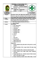 SOP Pemeriksaan Cholesterol HDL Dengan Fotometer