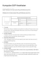 Sop Pencatatan Dan Pelaporan Kusta Puskesmas [PDF]