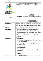 Sop Penyimpanan Jenazah Dalam Freezer [PDF]