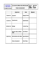 SOP WS 42 Tyre Management [PDF]