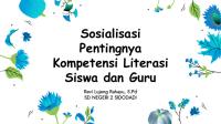 Sosialisasi Pentingnya Kompetensi Literasi Siswa Dan Guru [PDF]