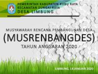 Spanduk Musrenbang Desa