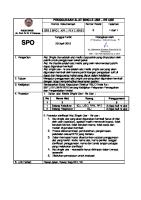 SPO Alat Single Use - Re Use