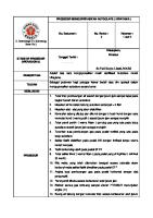 Spo Prosedur Mengoperasikan Autoclave (Hirayama)