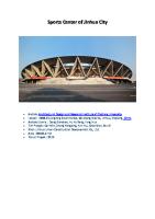 Sports Center of Jinhua City [PDF]