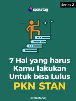 STAN - 7 Hal Untuk Lulus USM PKN STAN PDF