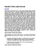 Standar Profesi Audit Internal