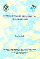 Standar Tenaga Keperawatan Di Rumah Sakit